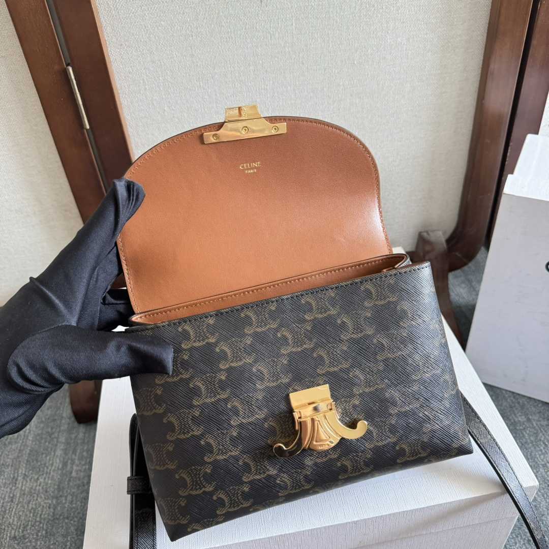 Celine Teen Nino Bag In Triomphe Canvas - FashionPlug