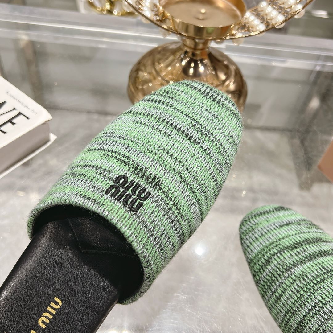Miu Miu Wool slippers - FashionPlug