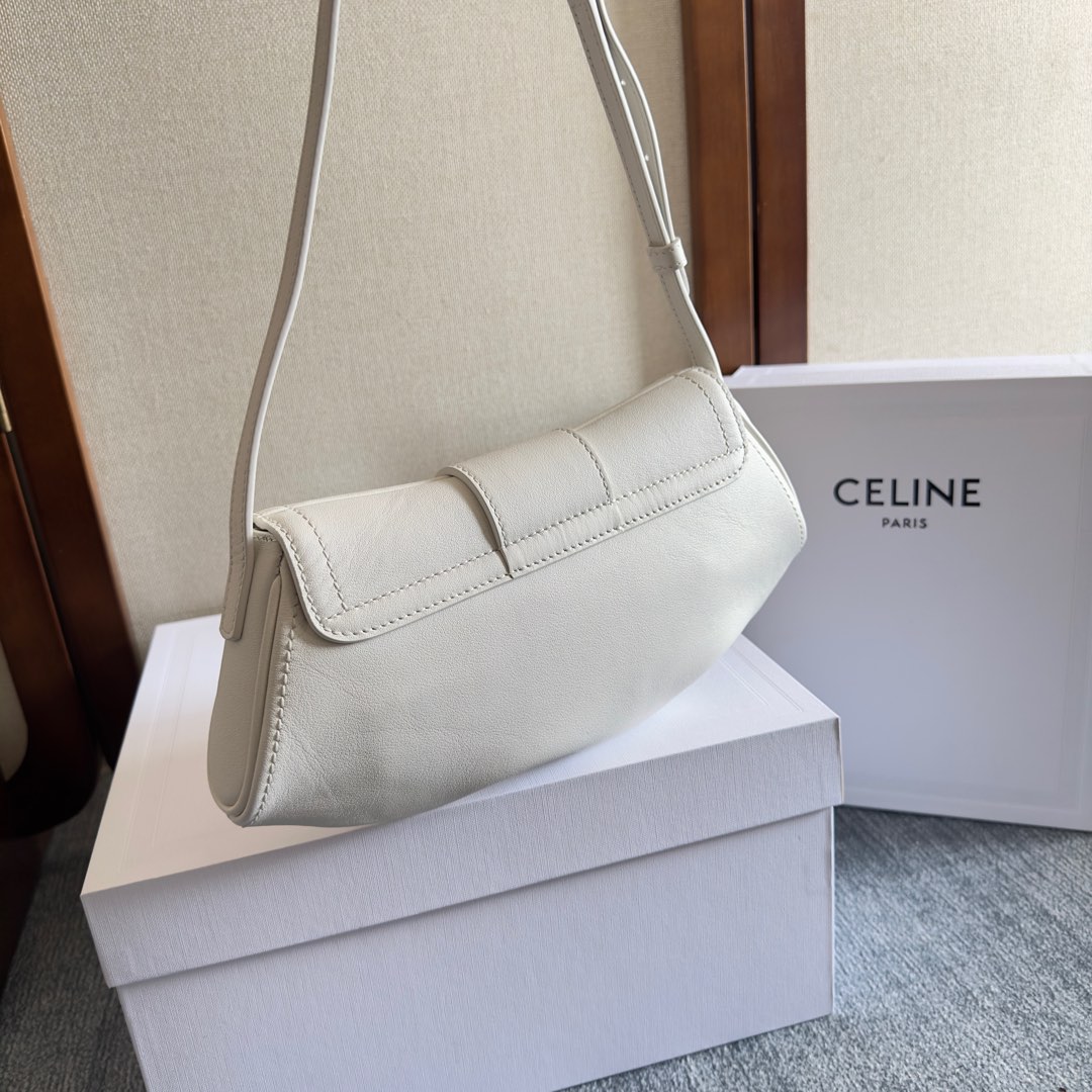 Celine Teen Celine Polly In Supple Calfskin - FashionPlug