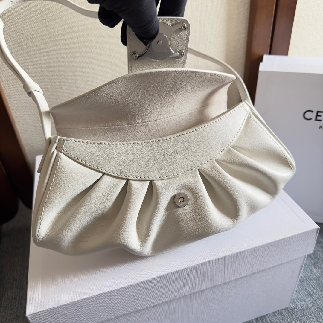 Celine Teen Celine Polly In Supple Calfskin - FashionPlug
