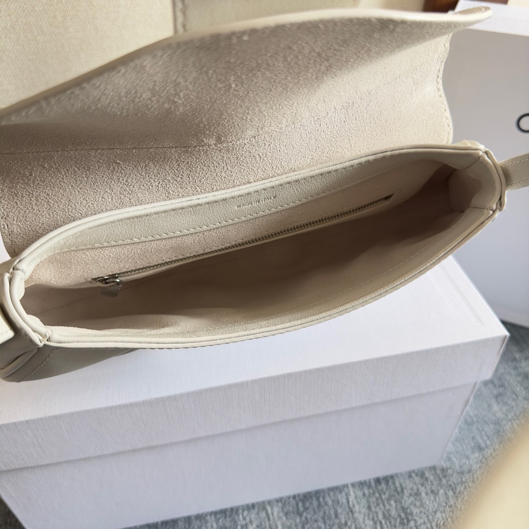 Celine Teen Celine Polly In Supple Calfskin - FashionPlug