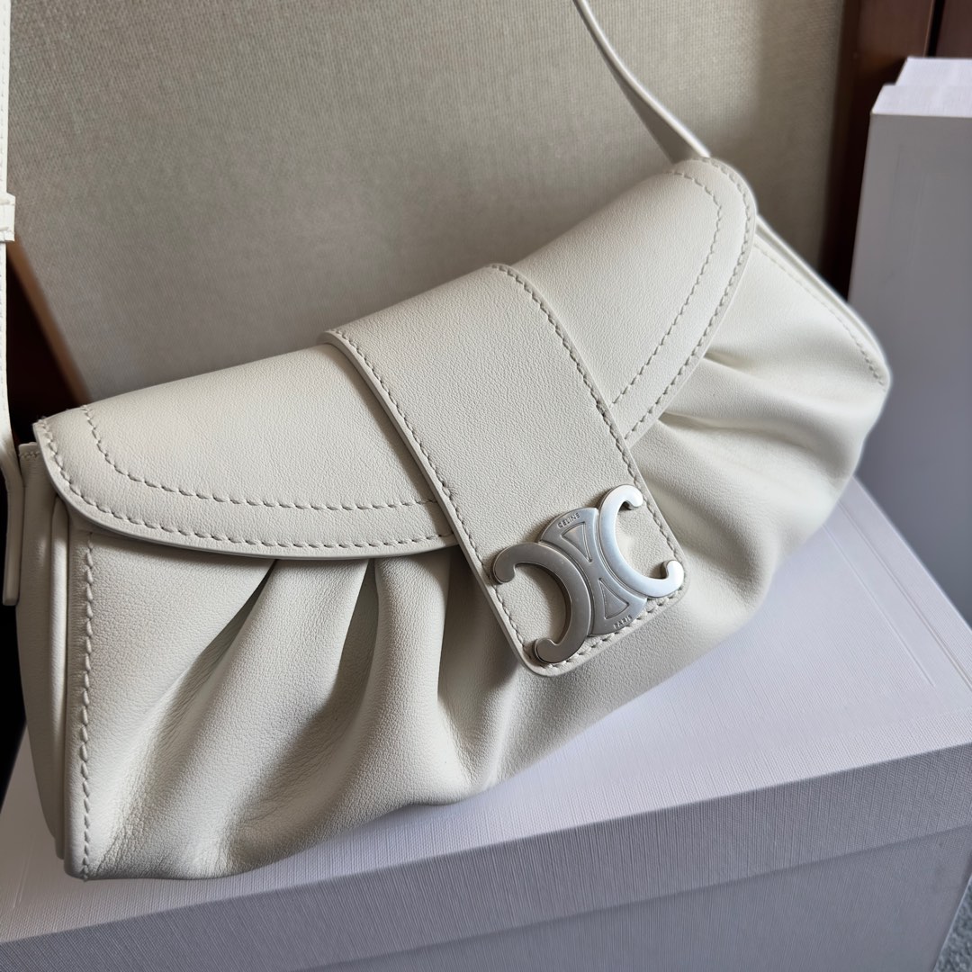 Celine Teen Celine Polly In Supple Calfskin - FashionPlug