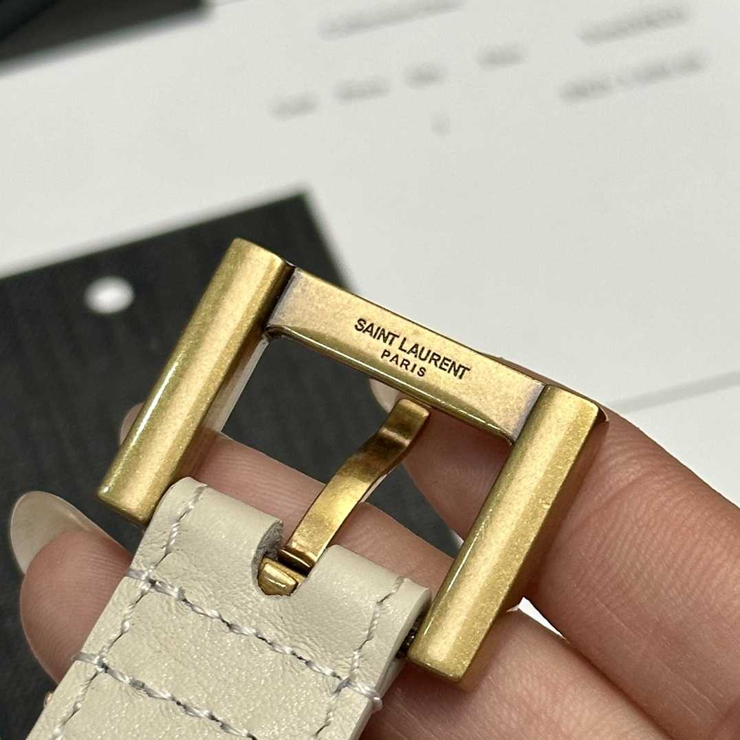 Saint Laurent Leather Belt     - FashionPlug