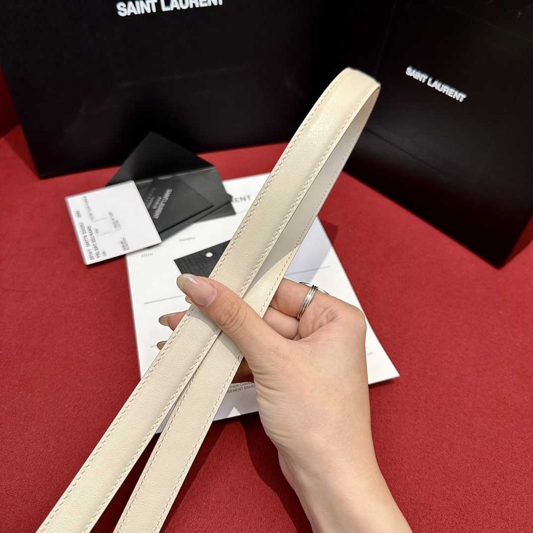 Saint Laurent Leather Belt     - FashionPlug