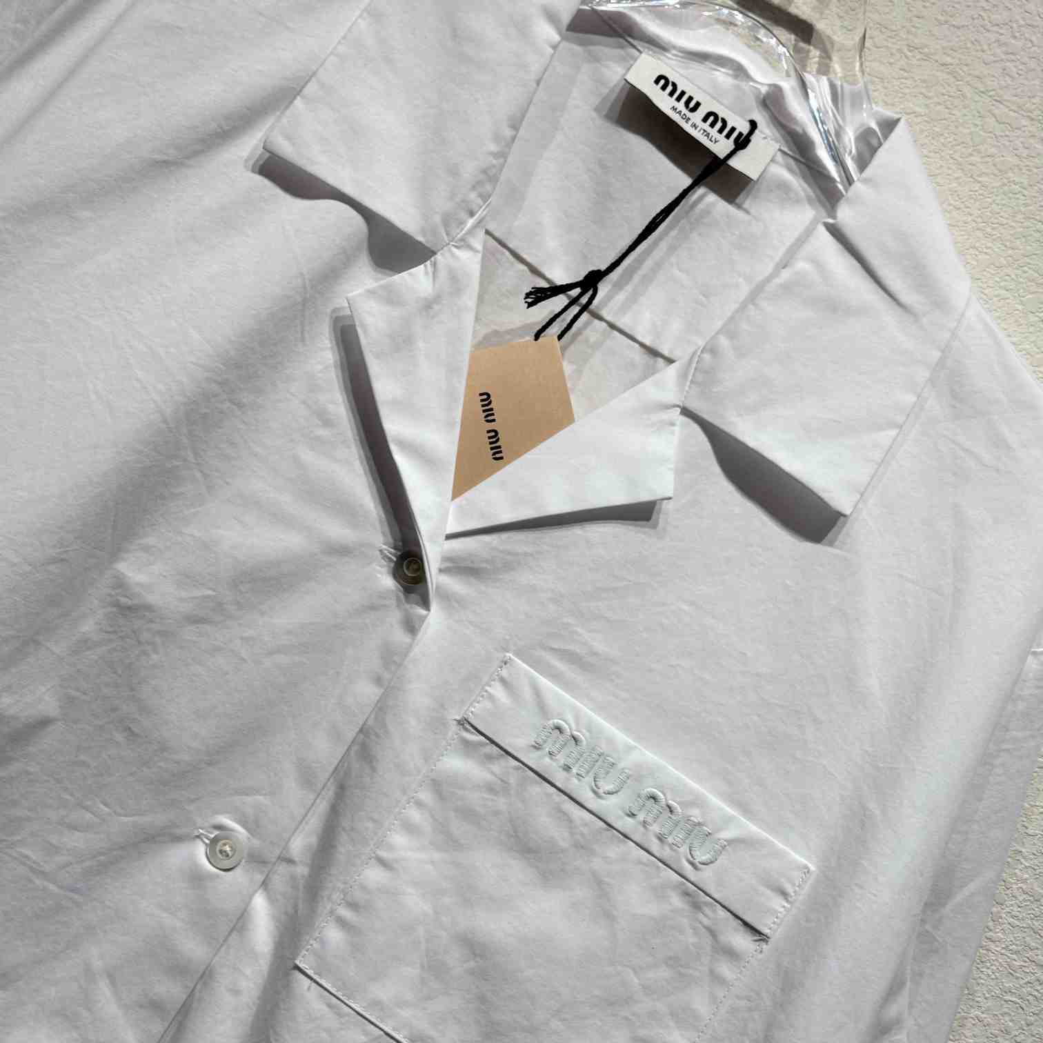 Miu Miu Poplin Shirt - FashionPlug