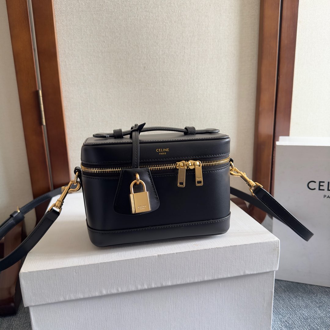 Celine Vanity In Shiny Calfskin - FashionPlug