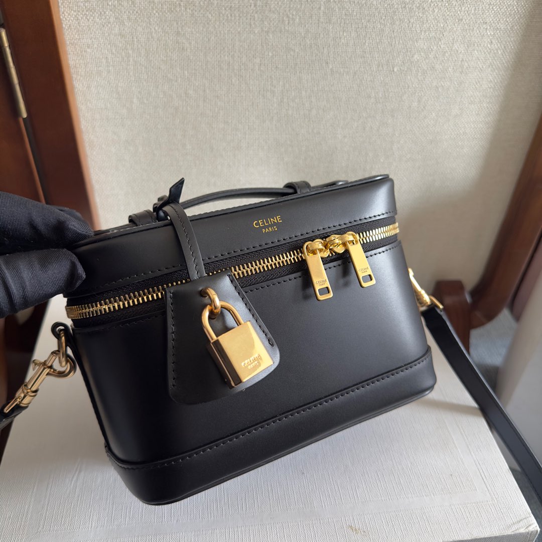 Celine Vanity In Shiny Calfskin - FashionPlug