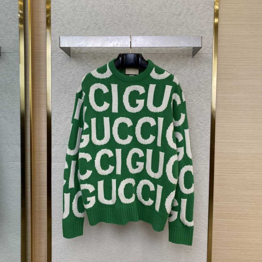 Gucci Logo-intarsia Wool Jumper - FashionPlug