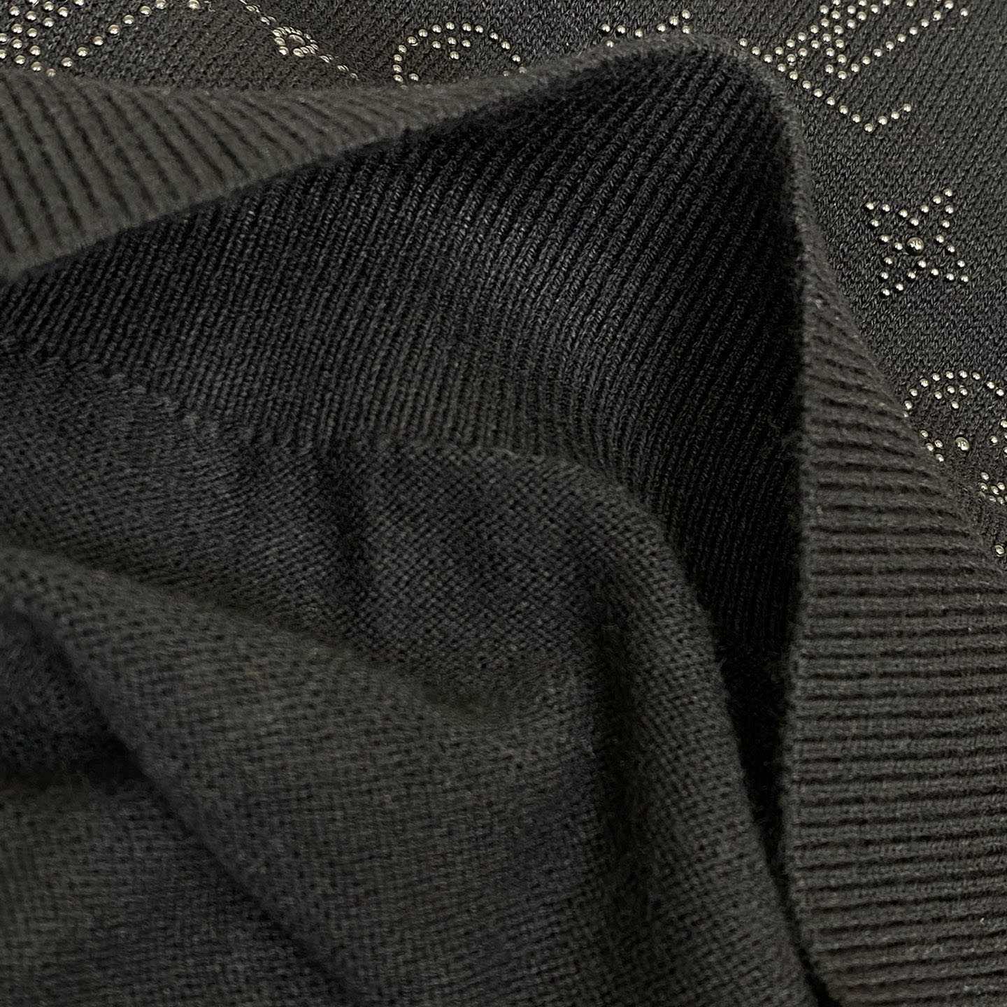 Louis Vuitton Monogram Embellished Wool Evening Crewneck   - FashionPlug