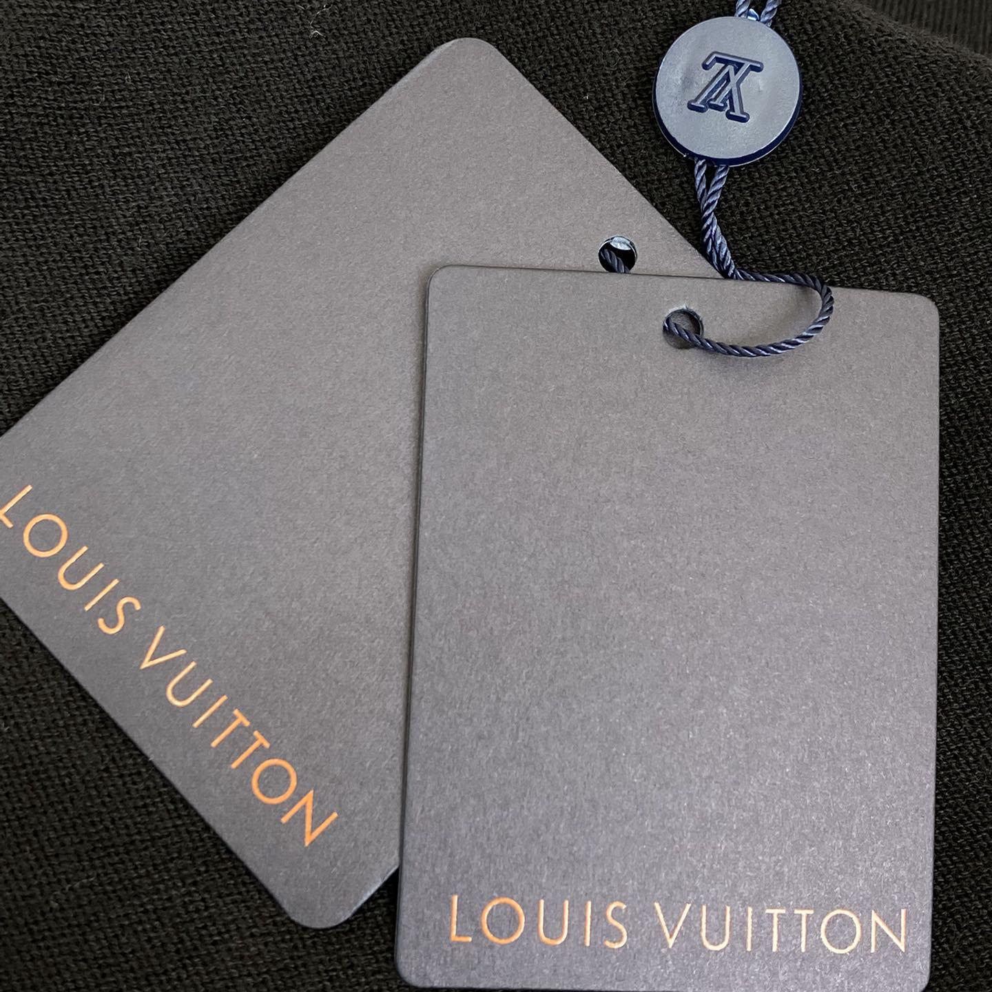 Louis Vuitton Monogram Embellished Wool Evening Crewneck   - FashionPlug