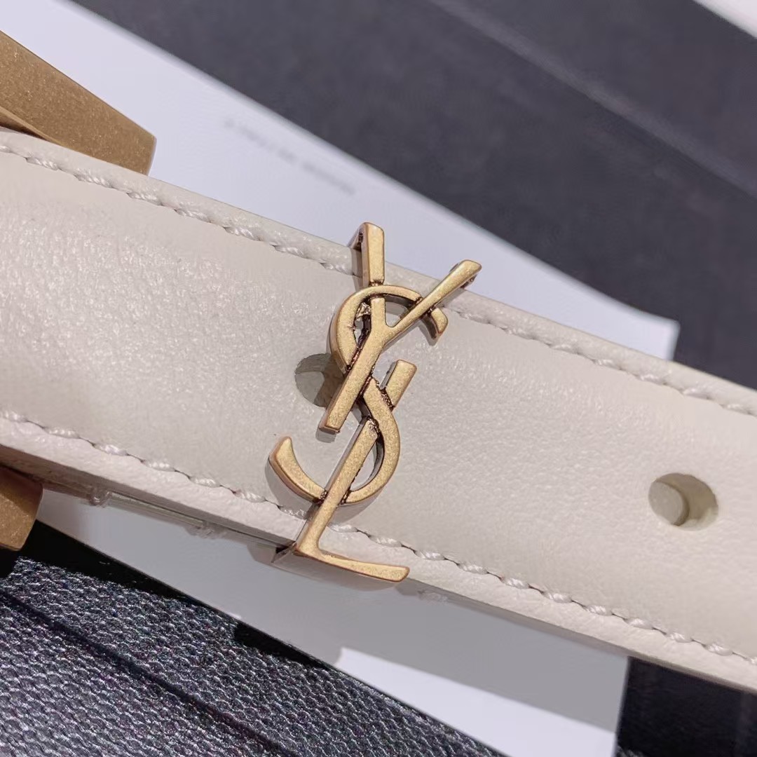 Saint Laurent Leather Belt     - FashionPlug