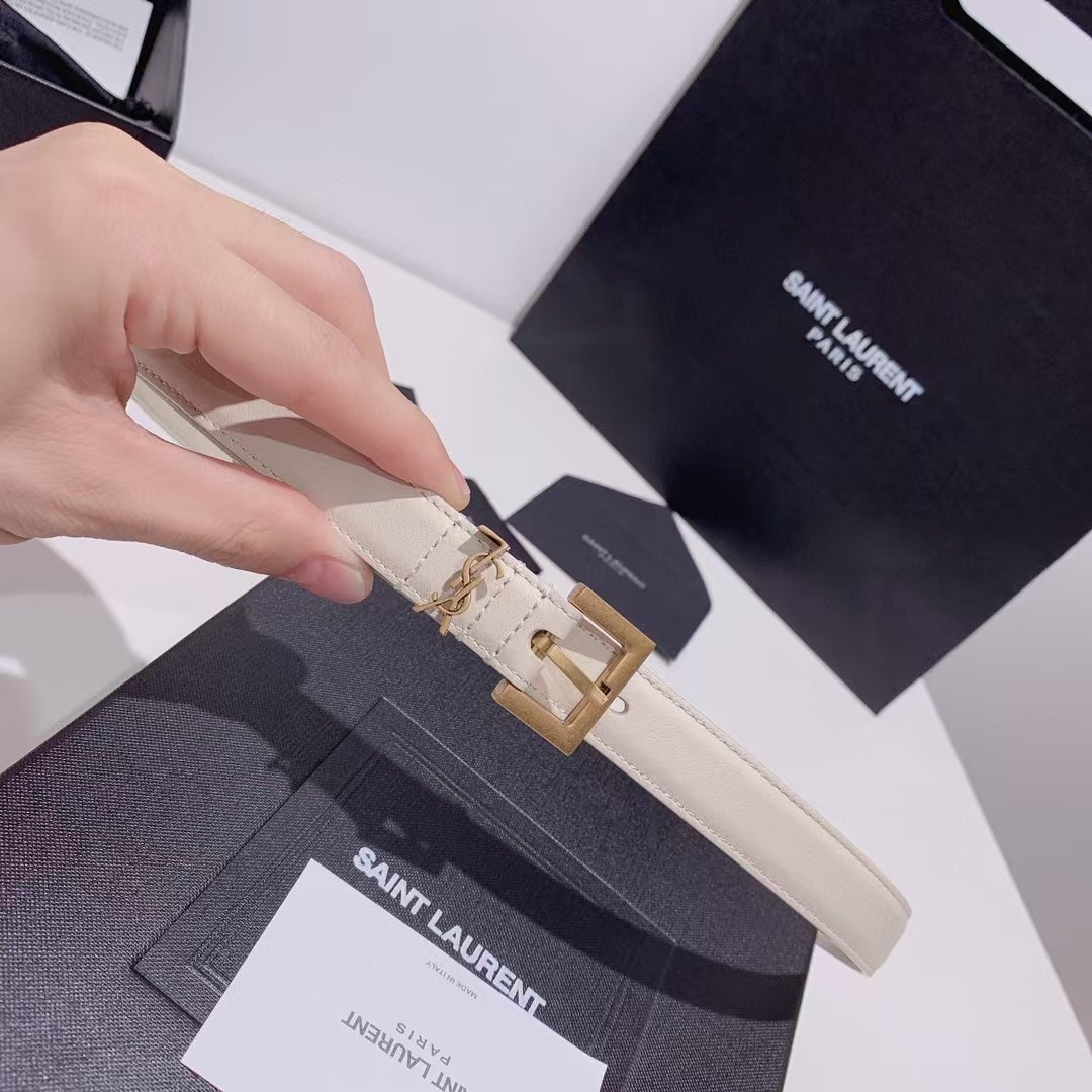 Saint Laurent Leather Belt     - FashionPlug