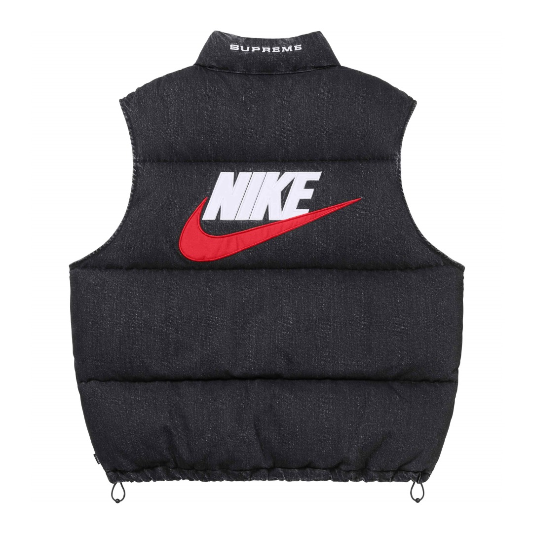 Supreme x Nike Denim Puffer Vest - FashionPlug