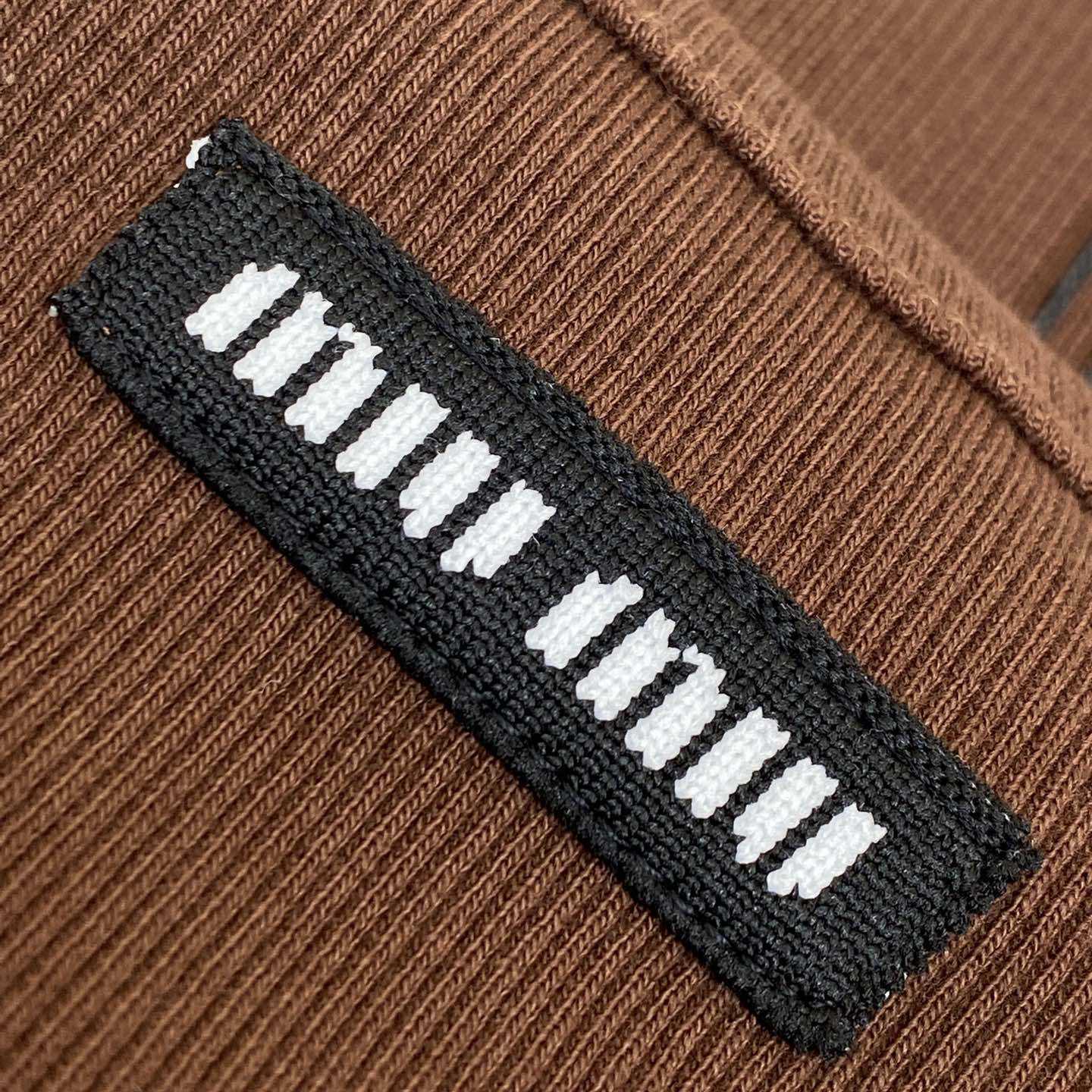 Miu Miu Brown Ribbed Knit Tank Top - FashionPlug