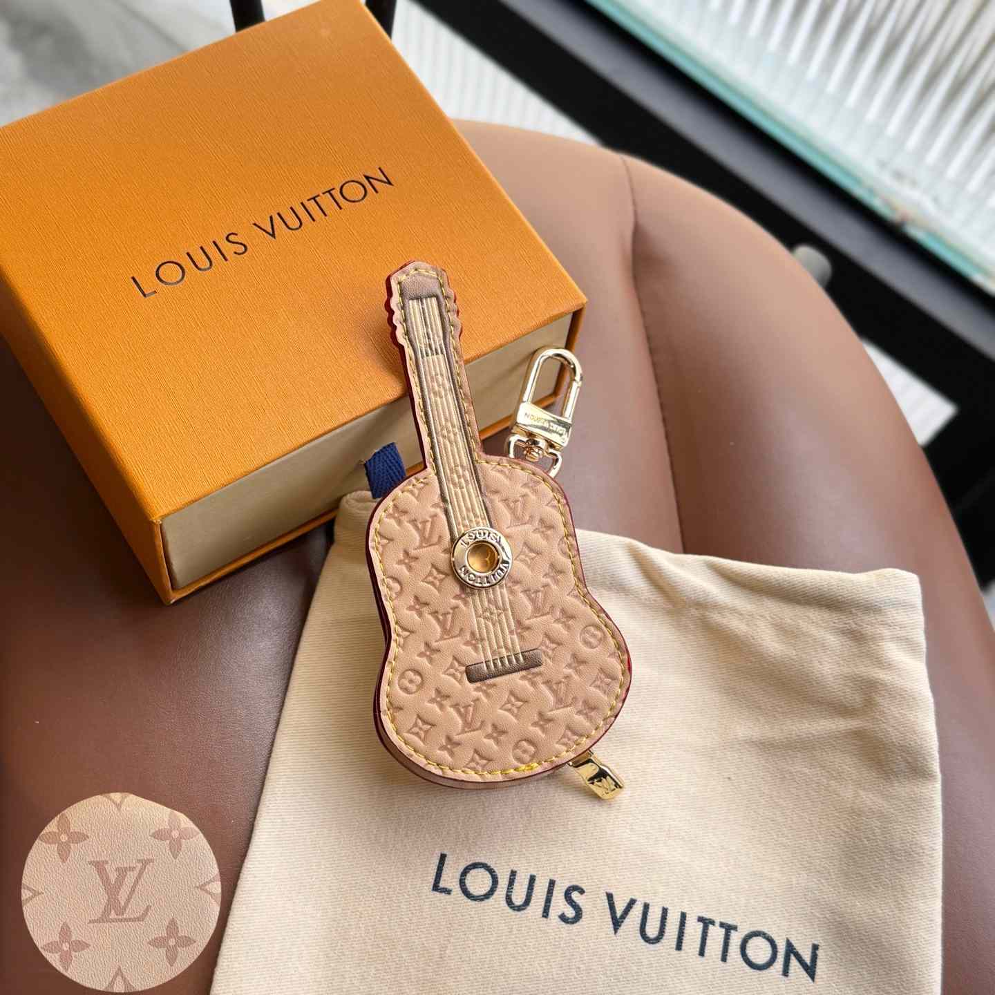 Louis Vuitton Guitar Pouch Bag Charm   M02032 - FashionPlug