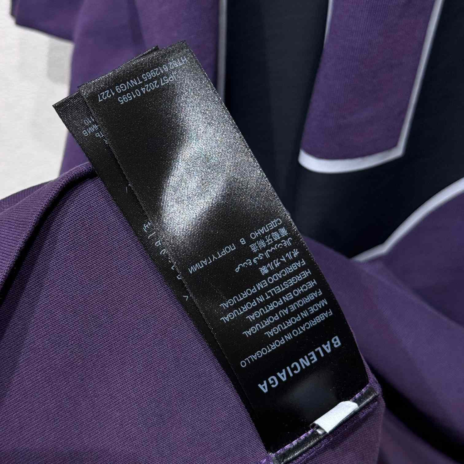 Balenciaga Basketball Series - Oversized T-Shirt In Deep Purple Vintage Jersey - FashionPlug