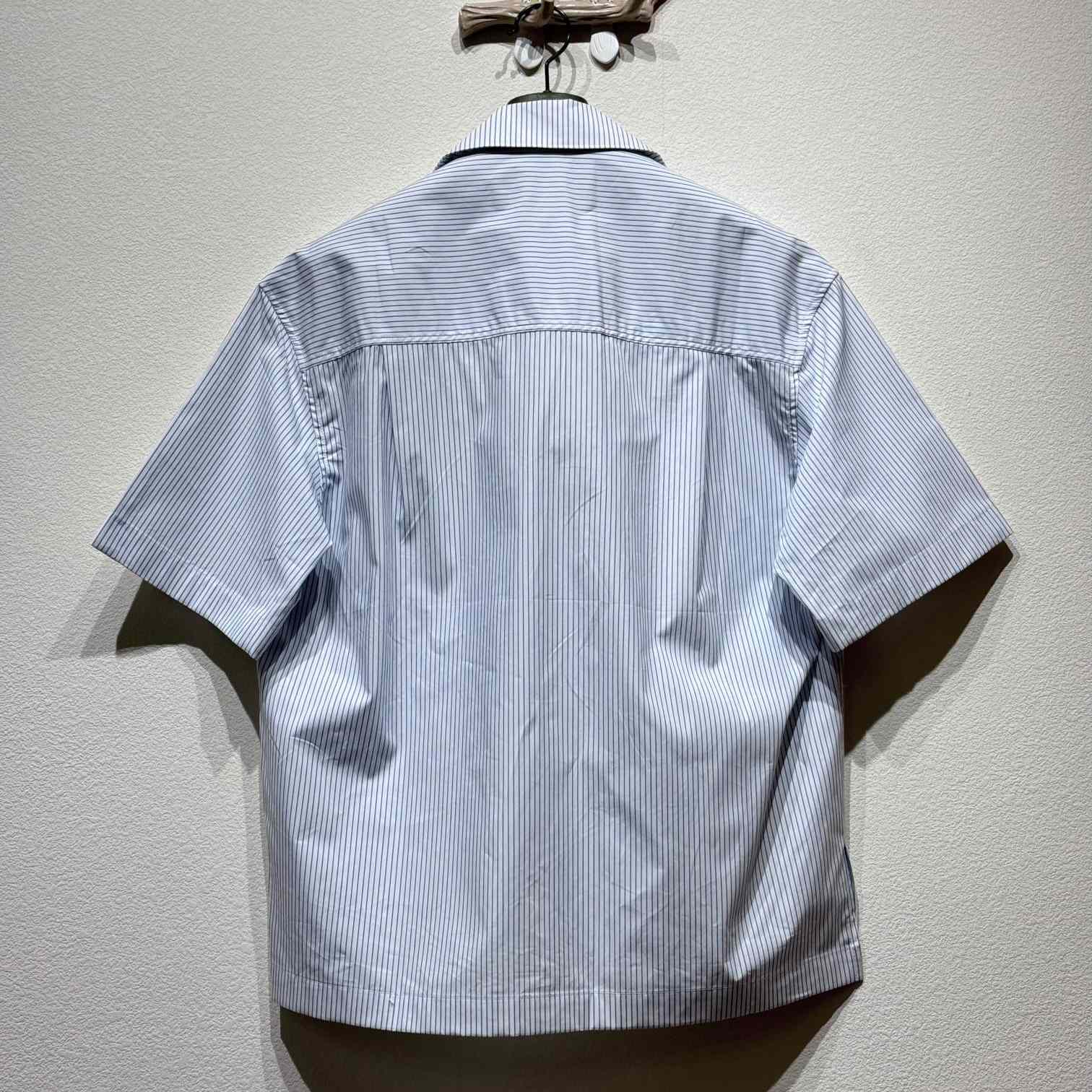 Gucci Embroidered Striped Cotton Shirt - FashionPlug