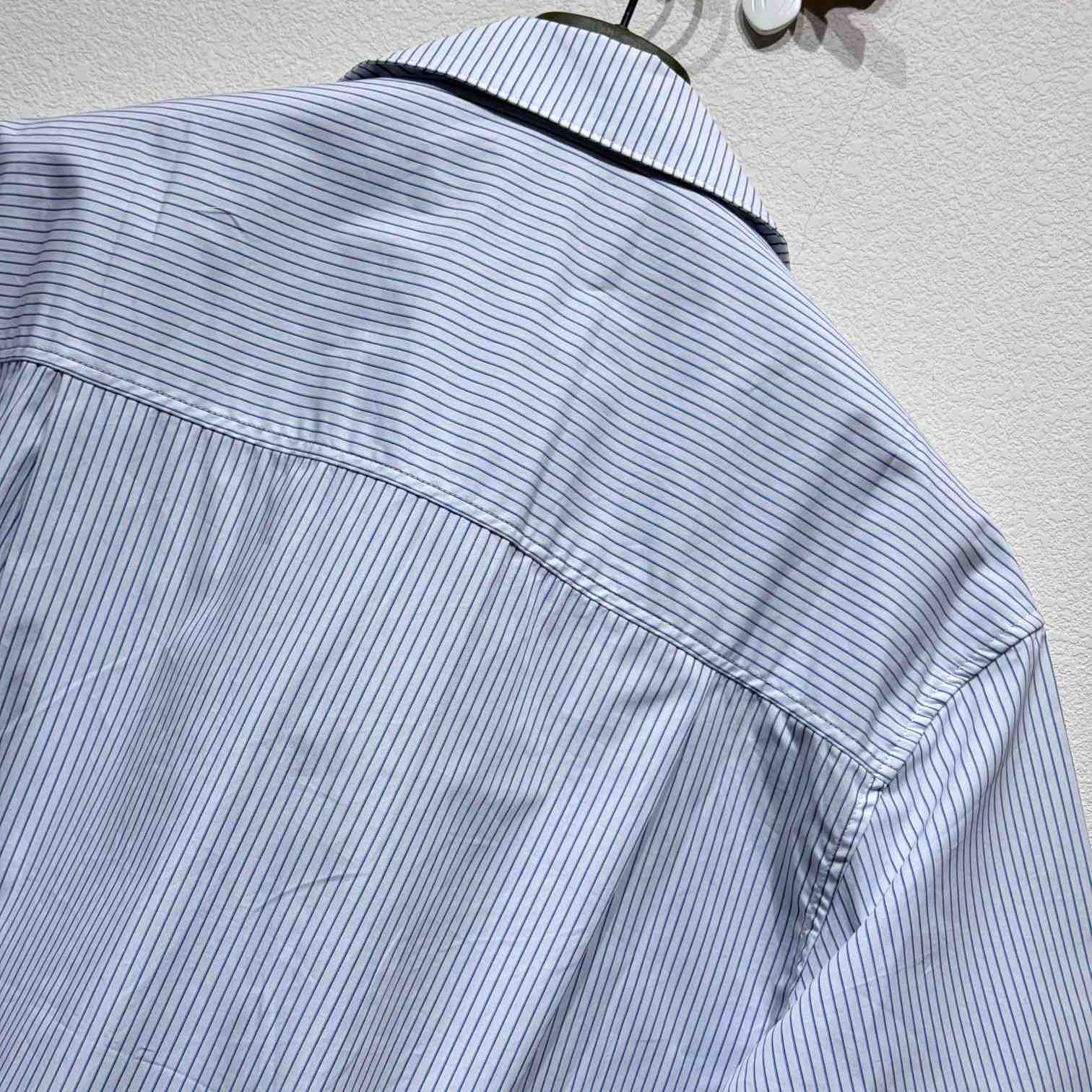 Gucci Embroidered Striped Cotton Shirt - FashionPlug