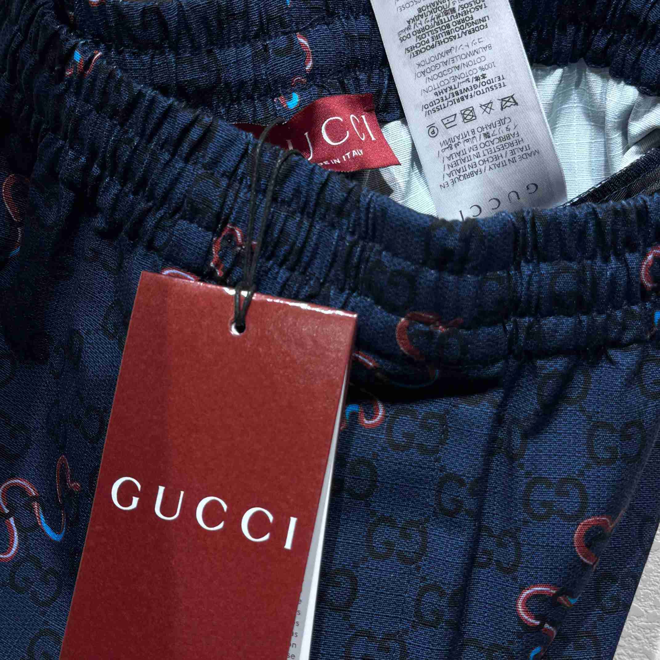 Gucci Printed Cotton Ripstop Shorts - FashionPlug