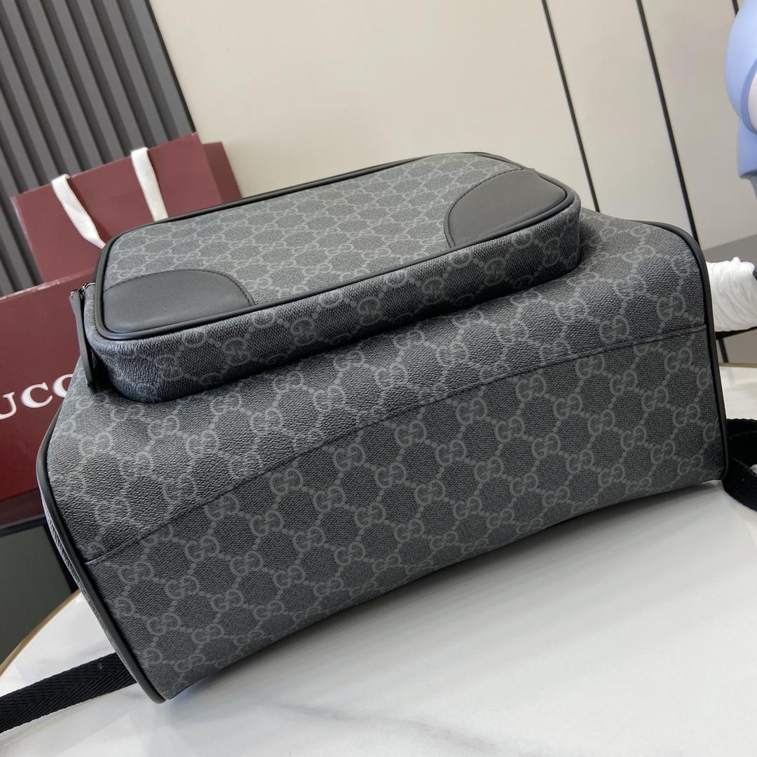 Gucci GG Emblem Medium Backpack  - FashionPlug
