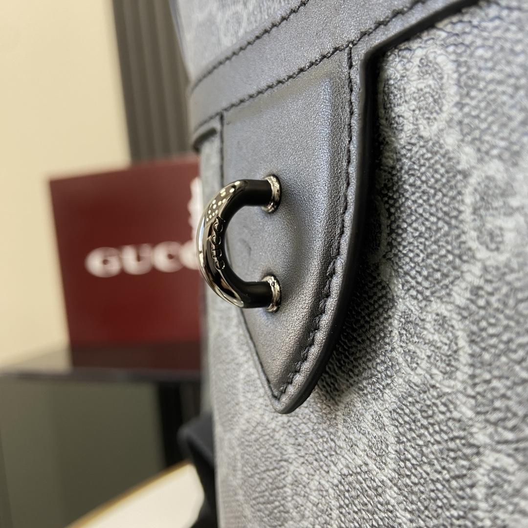 Gucci GG Emblem Medium Backpack  - FashionPlug