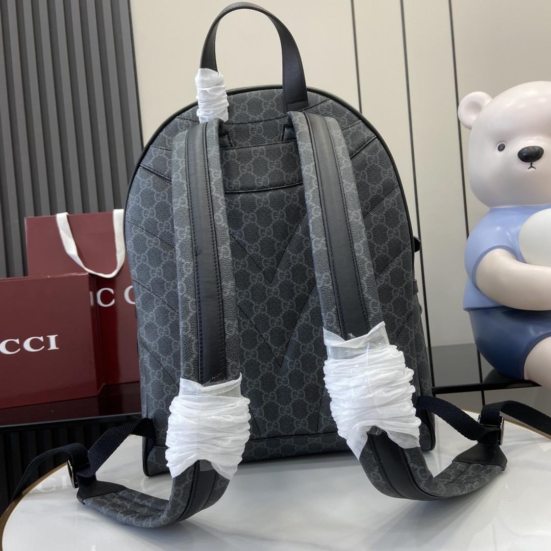 Gucci GG Emblem Medium Backpack  - FashionPlug