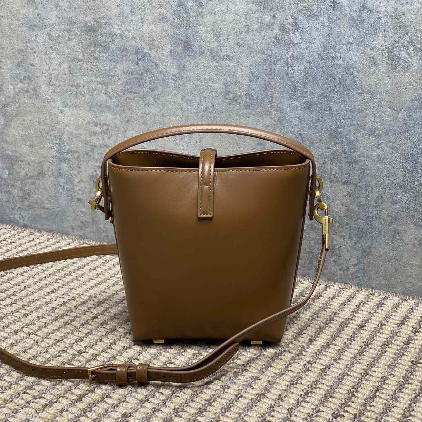 Saint Laurent Le 37 Mini In Shiny Leather - FashionPlug
