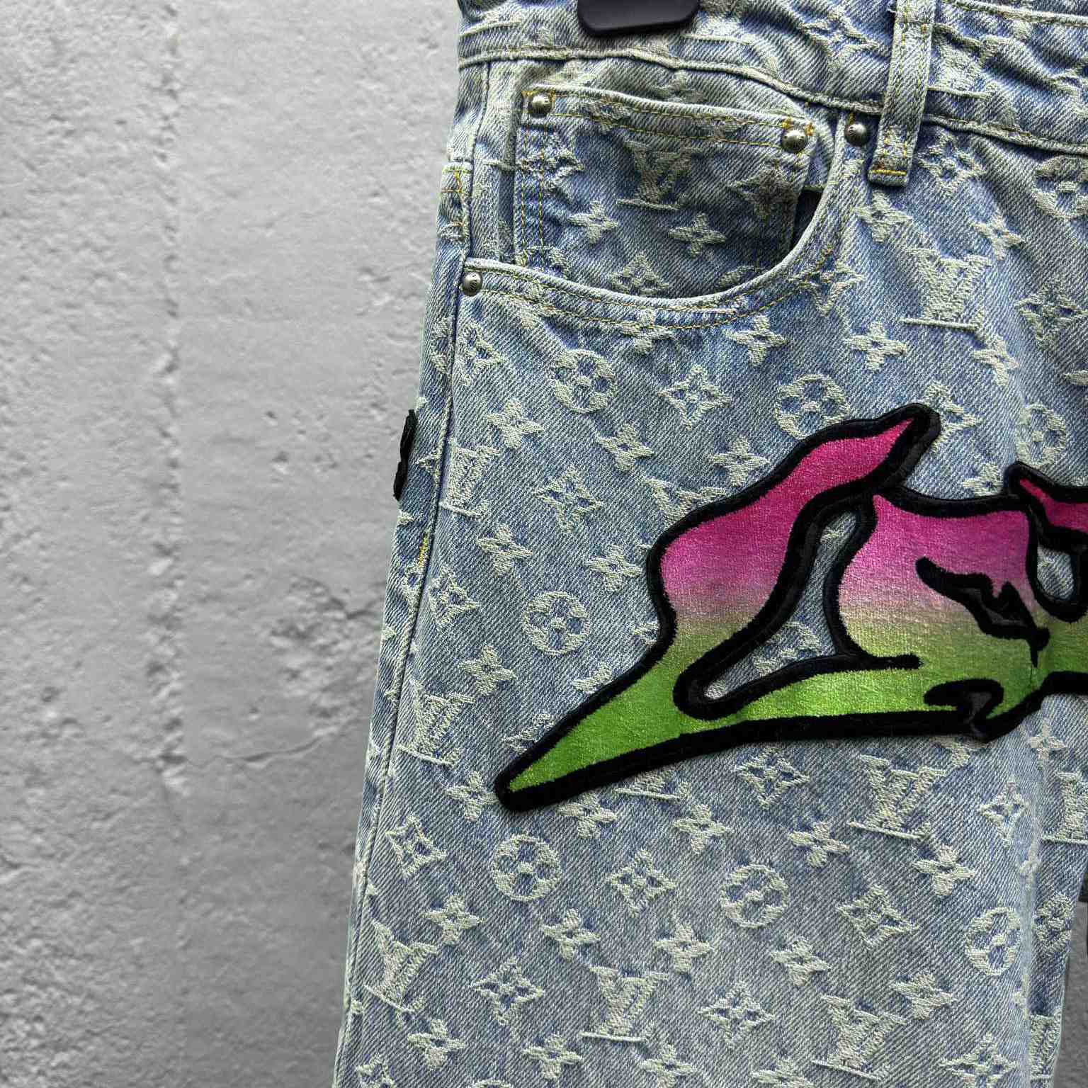 Louis Vuitton Baggy Denim Pants - FashionPlug