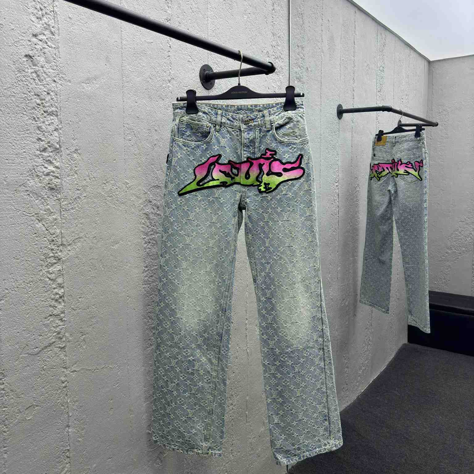Louis Vuitton Baggy Denim Pants - FashionPlug