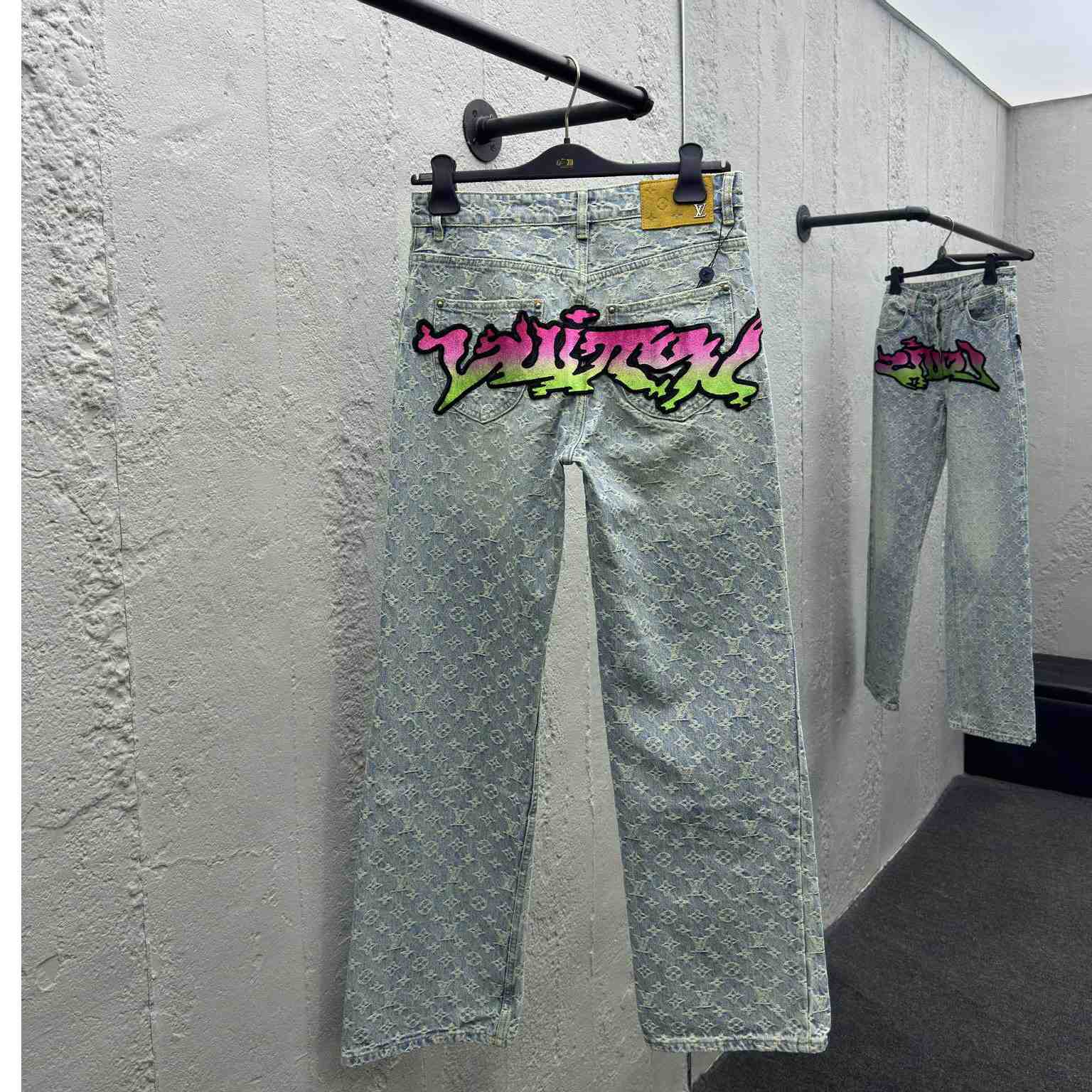 Louis Vuitton Baggy Denim Pants - FashionPlug