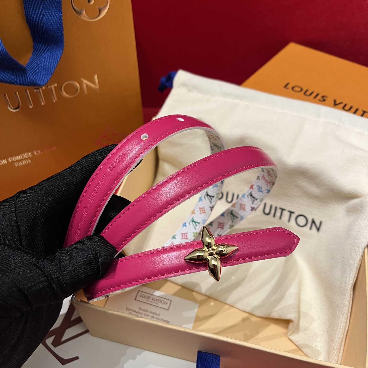 Louis Vuitton LV x TM LV D-Ring 15mm Belt    - FashionPlug