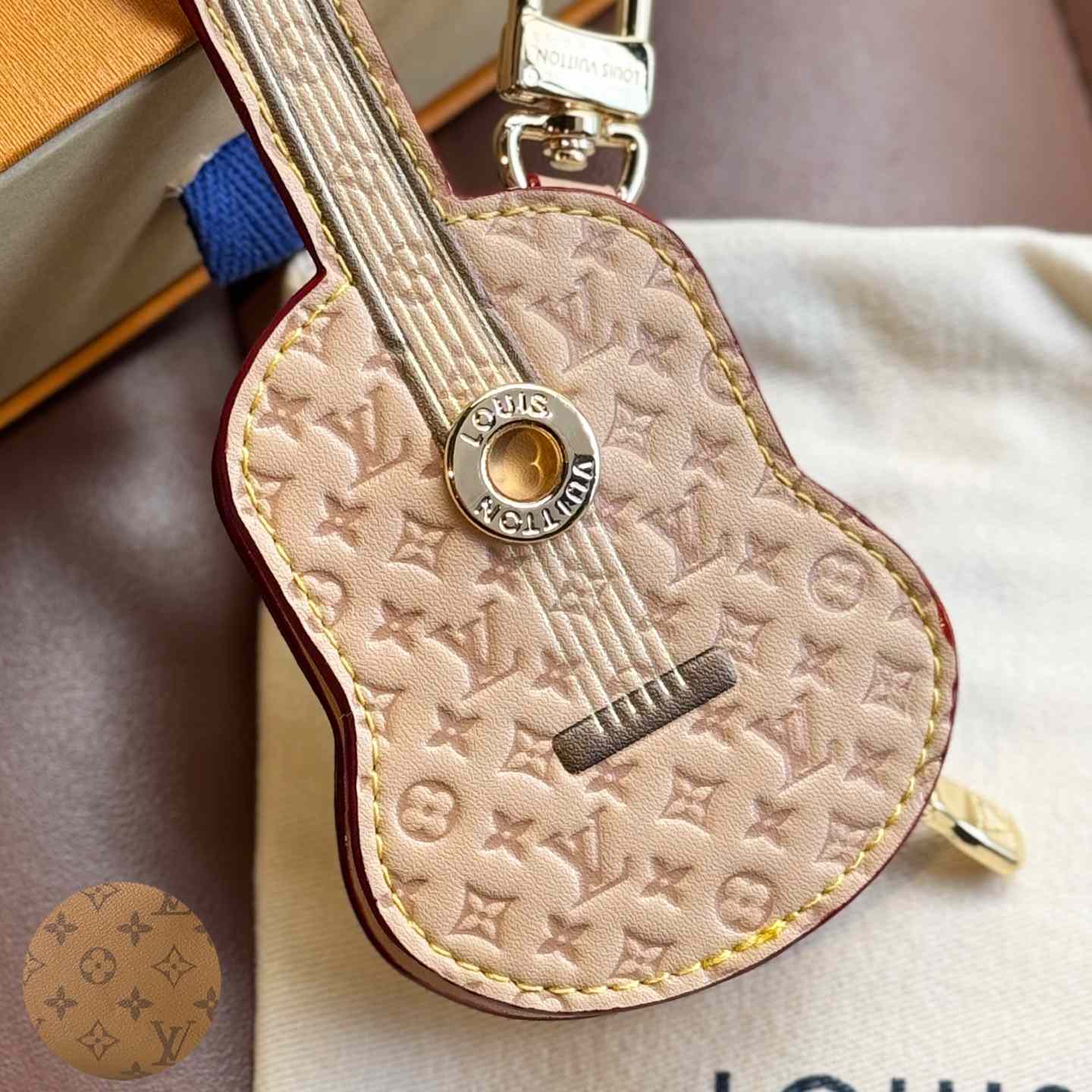 Louis Vuitton Guitar Pouch Bag Charm   M02032 - FashionPlug