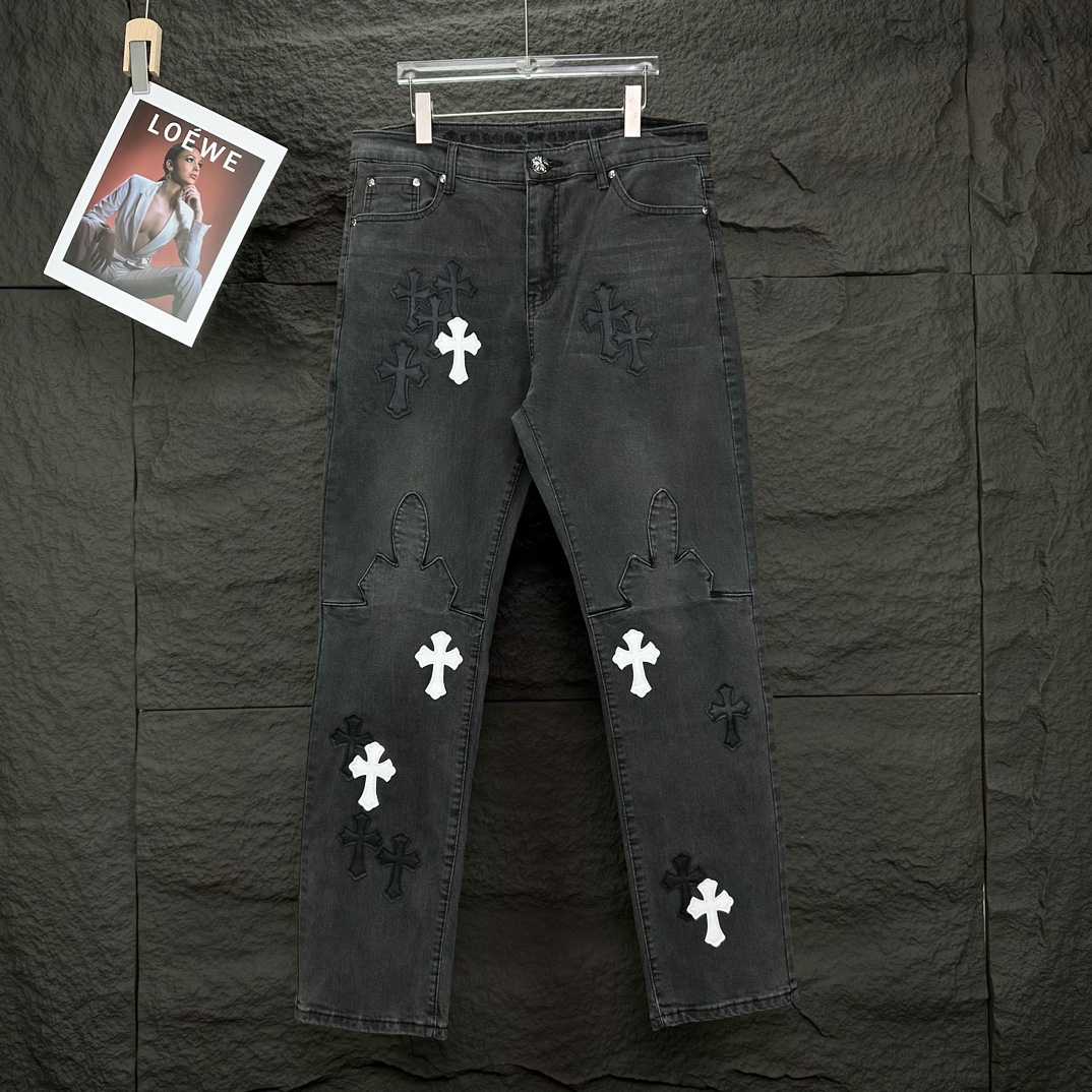 Chrome Hearts Straight Leg Jeans - FashionPlug