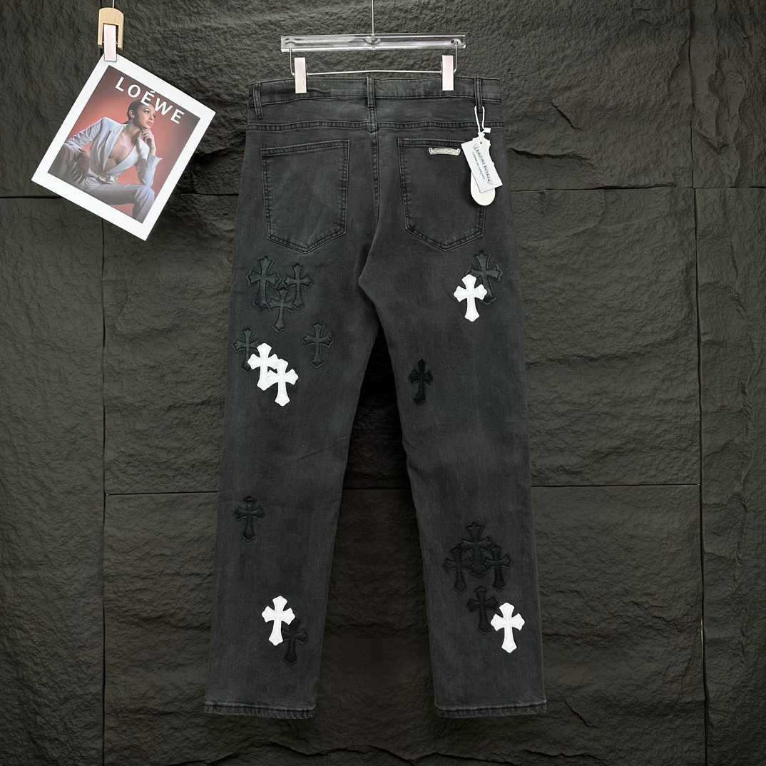 Chrome Hearts Straight Leg Jeans - FashionPlug