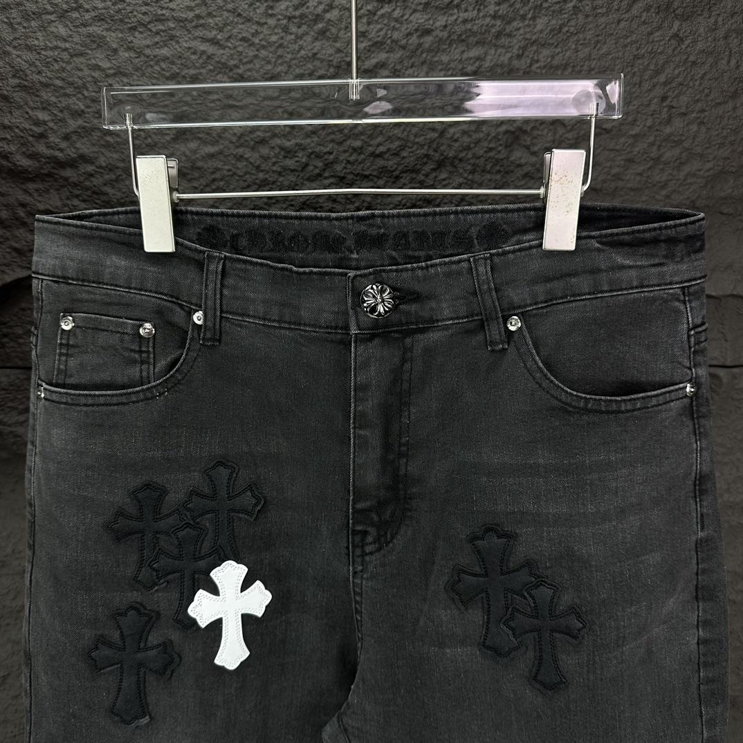 Chrome Hearts Straight Leg Jeans - FashionPlug