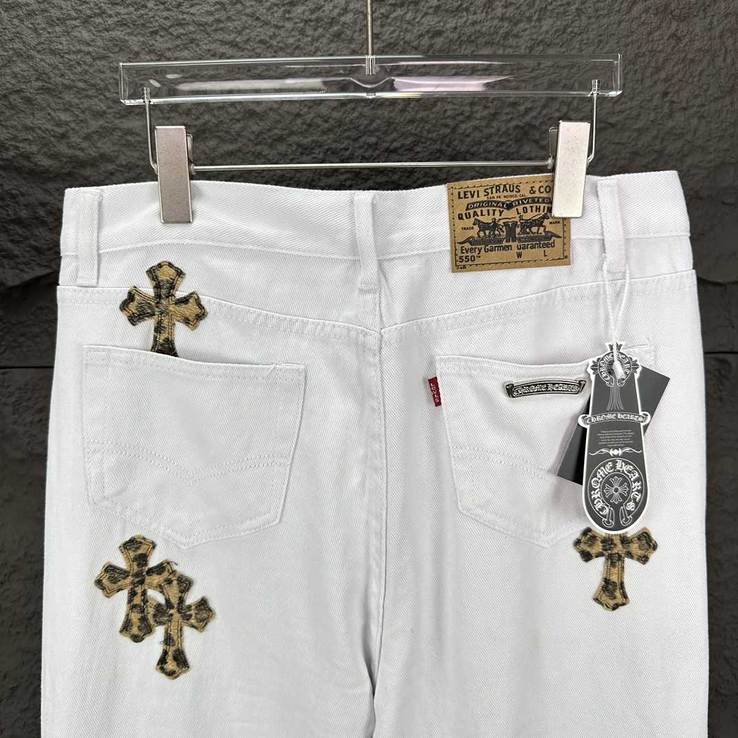Chrome Hearts Straight Leg Jeans - FashionPlug