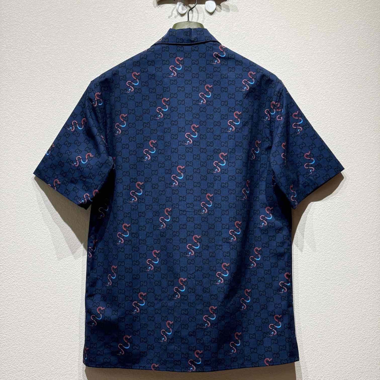 Gucci Printed Cotton Ripstop Shirt - FashionPlug