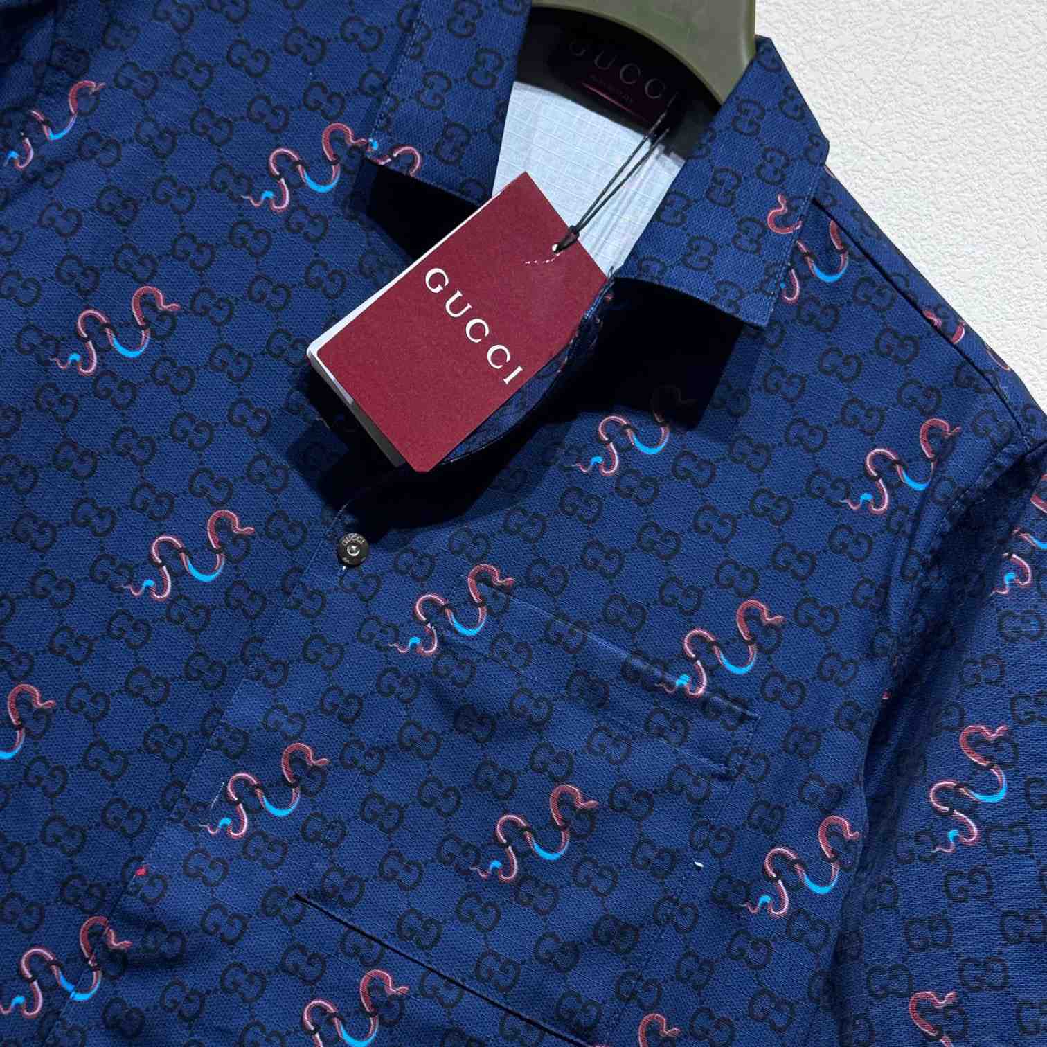 Gucci Printed Cotton Ripstop Shirt - FashionPlug