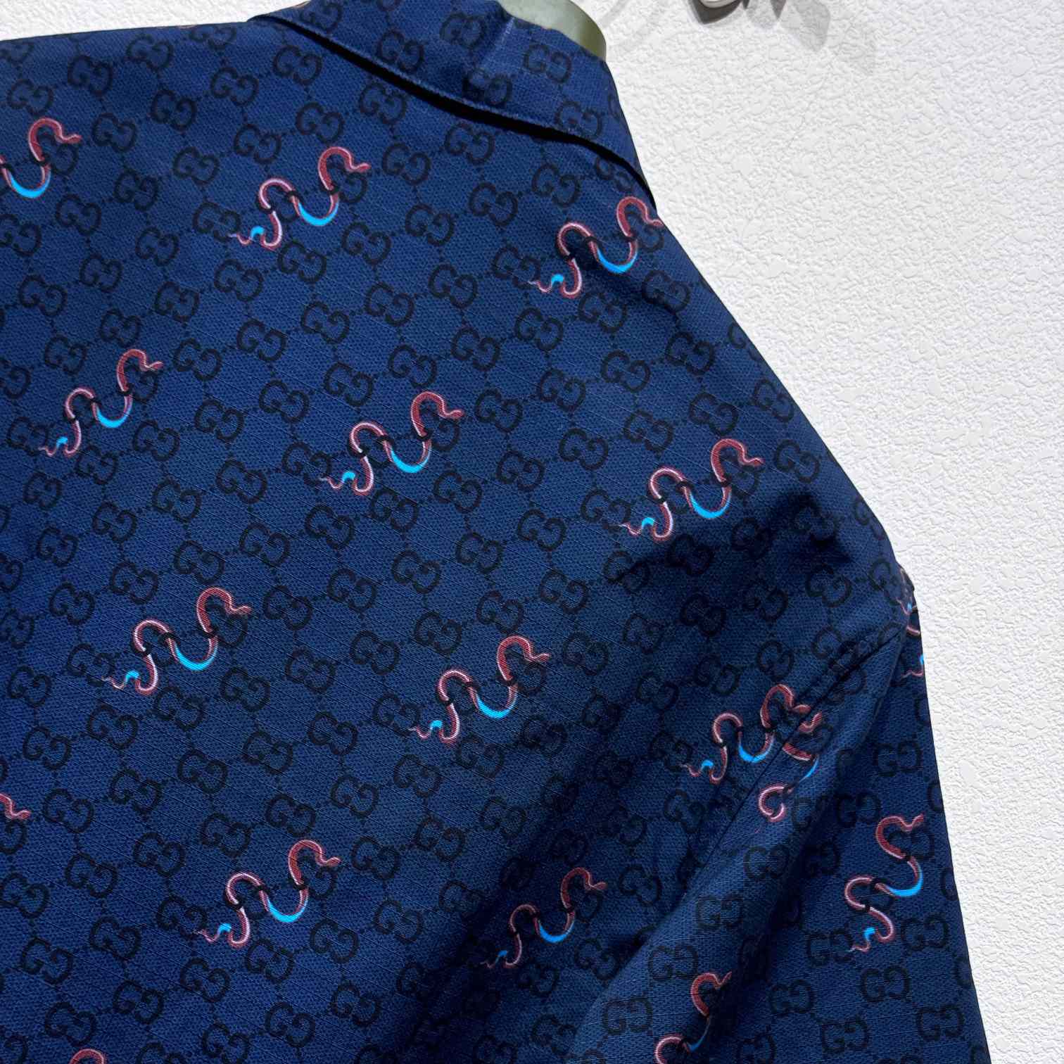 Gucci Printed Cotton Ripstop Shirt - FashionPlug