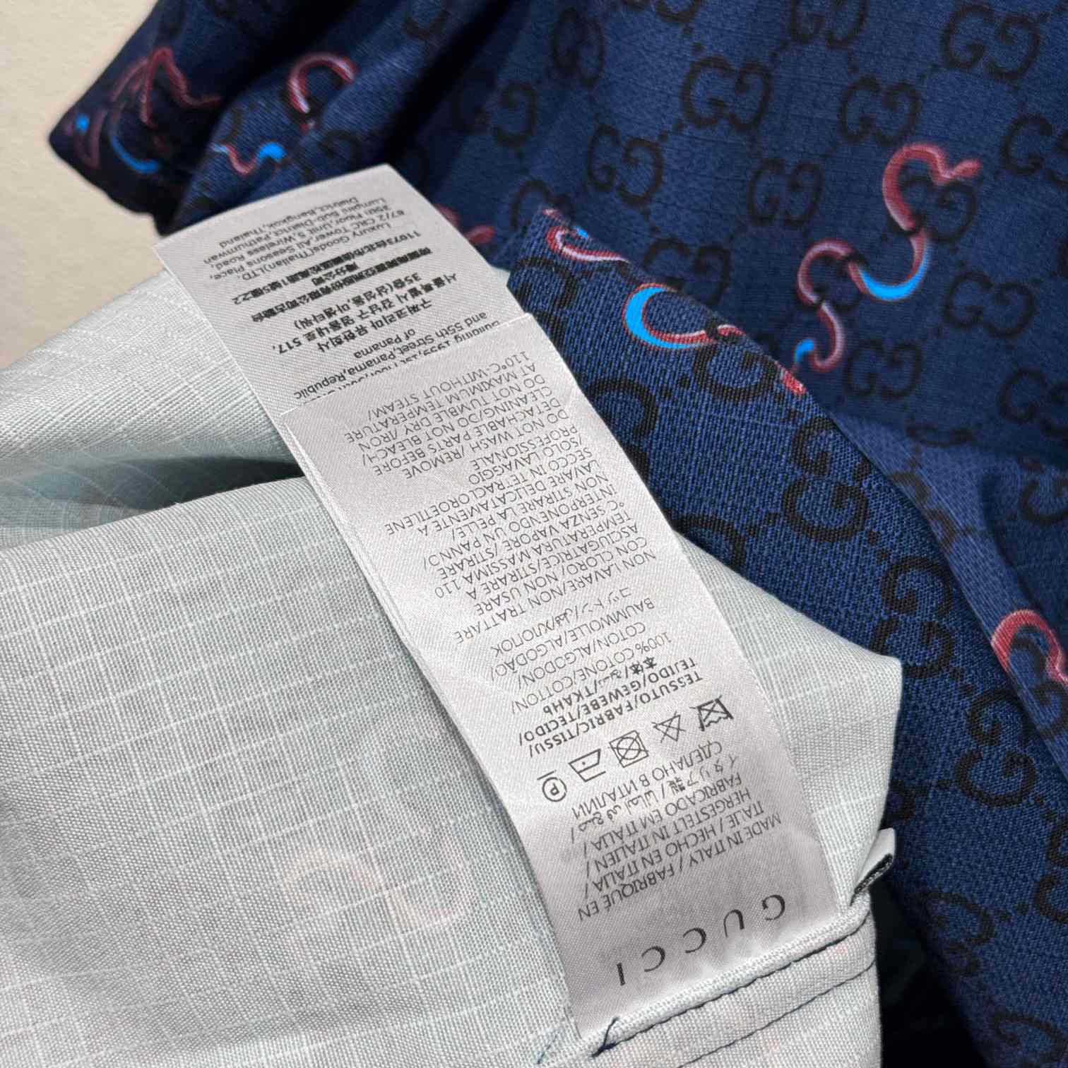 Gucci Printed Cotton Ripstop Shirt - FashionPlug
