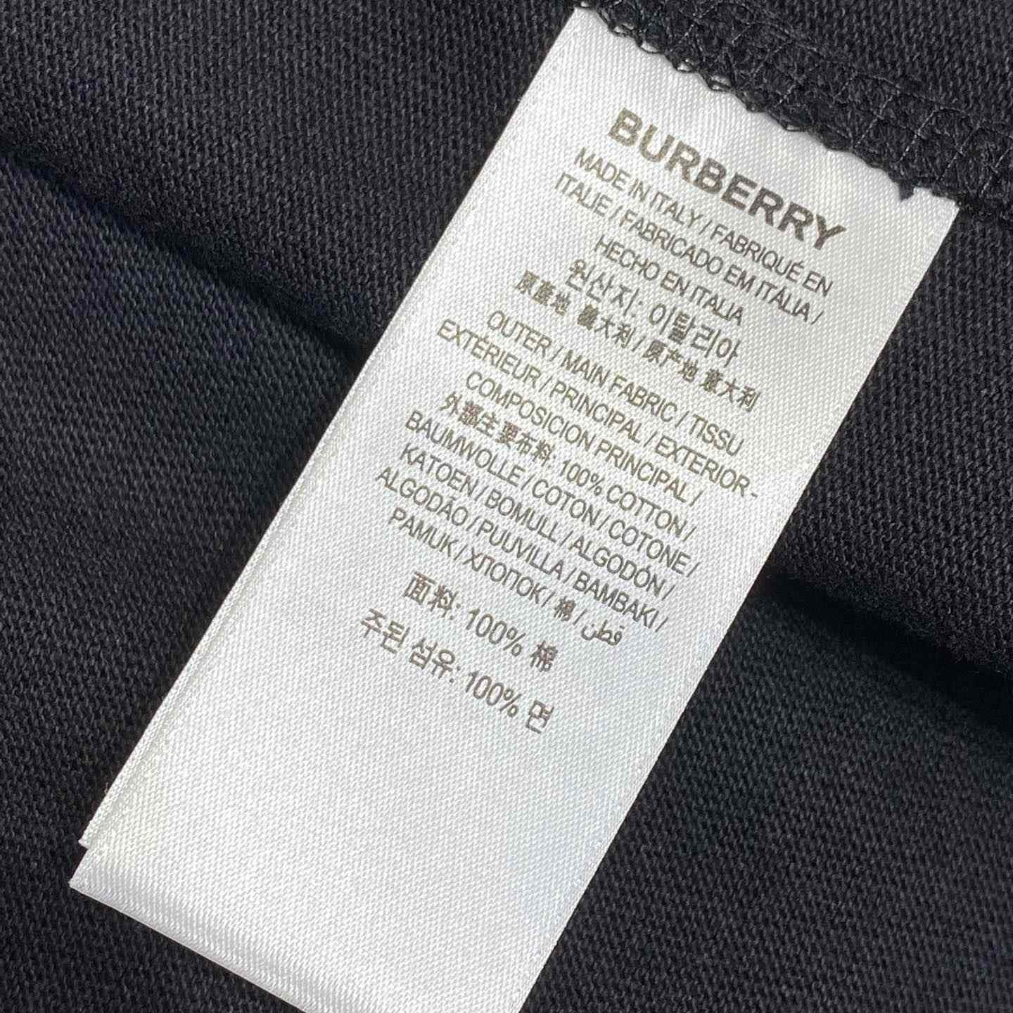 Burberry B Crest Cotton T-shirt  - FashionPlug
