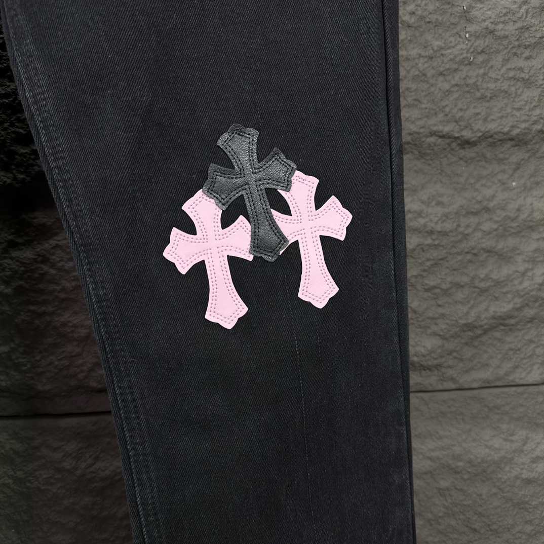 Chrome Hearts Straight Leg Jeans - FashionPlug