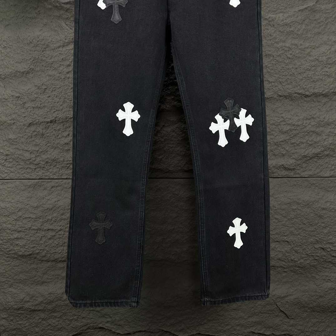 Chrome Hearts Straight Leg Jeans - FashionPlug