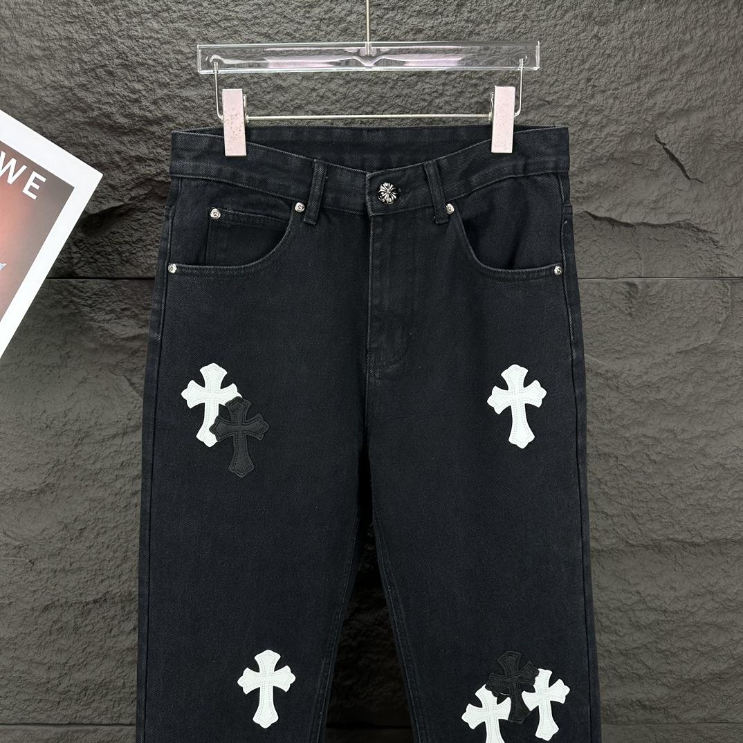 Chrome Hearts Straight Leg Jeans - FashionPlug
