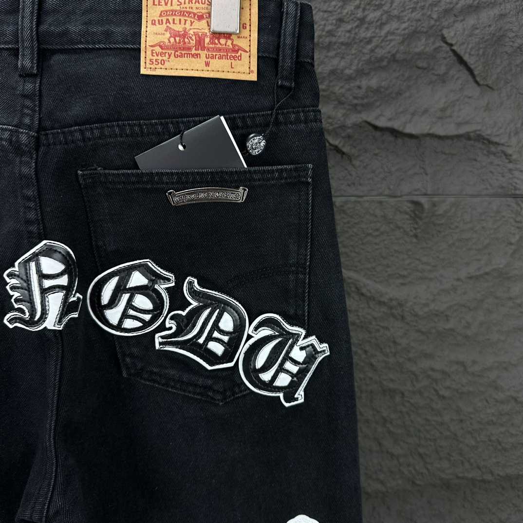 Chrome Hearts Straight Leg Jeans - FashionPlug