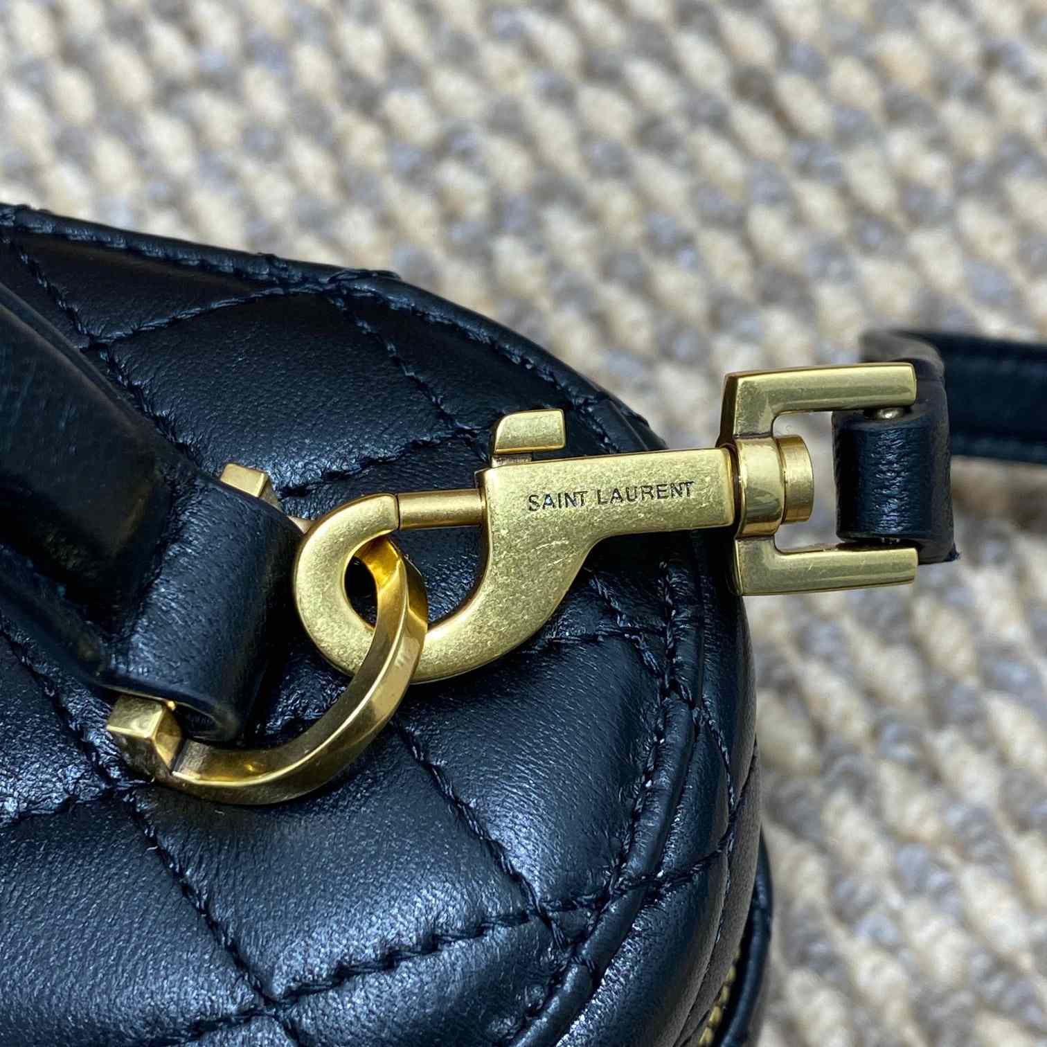 Saint Laurent Gaby Vanity Bag In Lambskin - FashionPlug