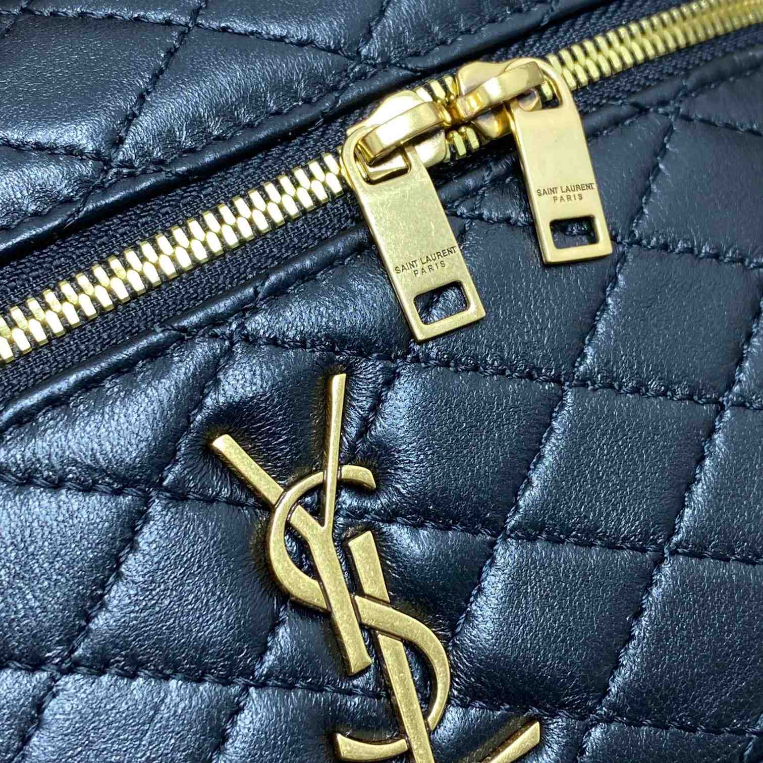 Saint Laurent Gaby Vanity Bag In Lambskin - FashionPlug