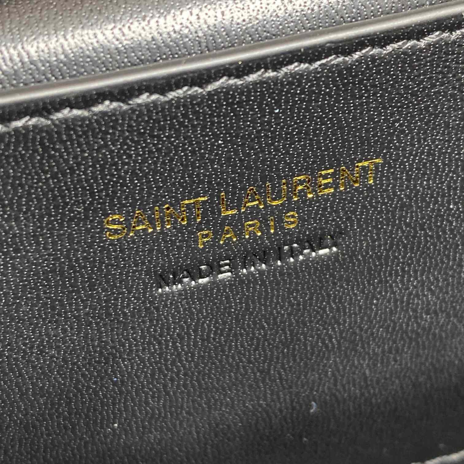 Saint Laurent Gaby Vanity Bag In Lambskin - FashionPlug