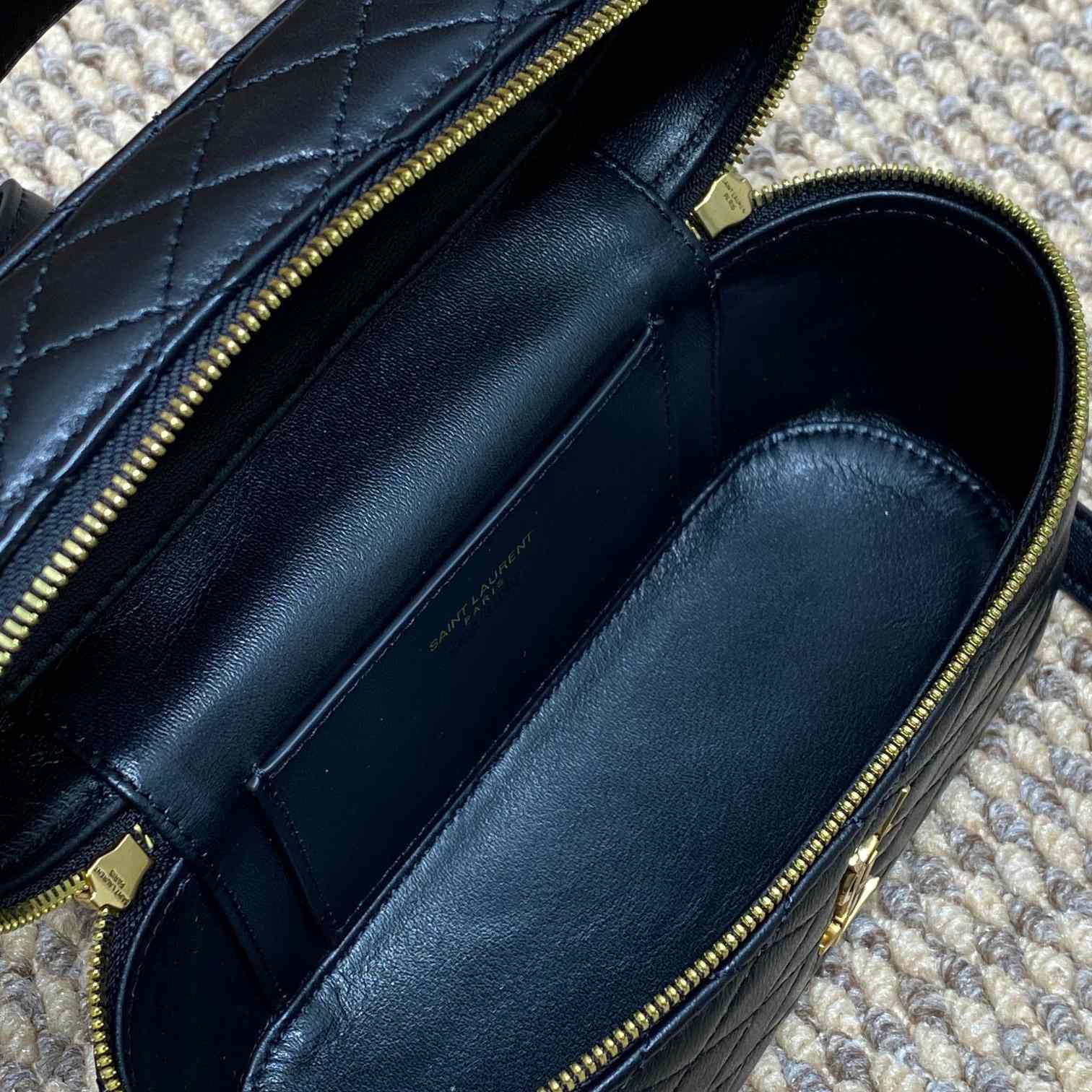 Saint Laurent Gaby Vanity Bag In Lambskin - FashionPlug