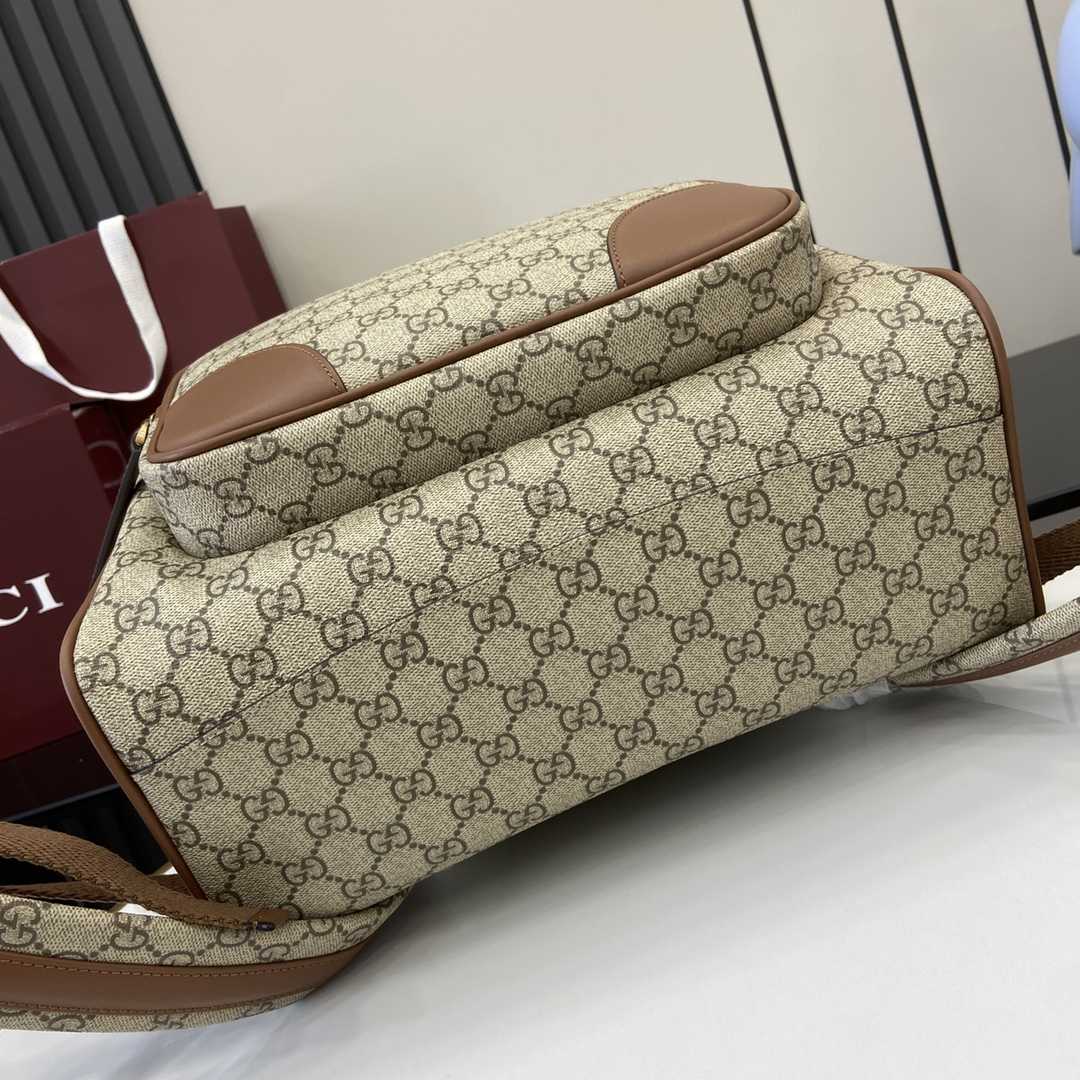 Gucci GG Emblem Medium Backpack  - FashionPlug